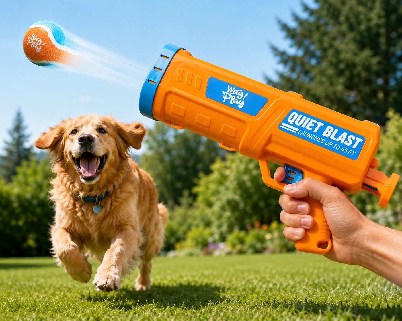 Happy customer with dog